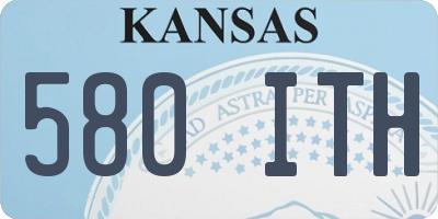 KS license plate 580ITH
