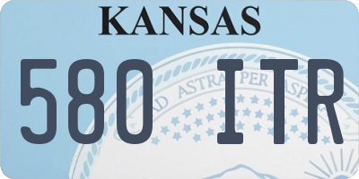 KS license plate 580ITR