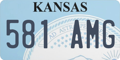 KS license plate 581AMG
