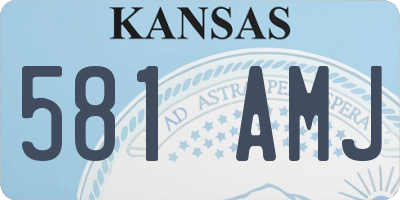 KS license plate 581AMJ