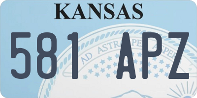 KS license plate 581APZ
