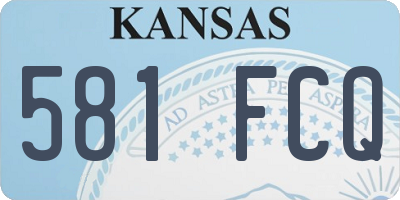 KS license plate 581FCQ