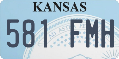 KS license plate 581FMH