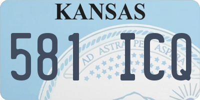 KS license plate 581ICQ