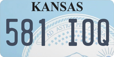 KS license plate 581IOQ