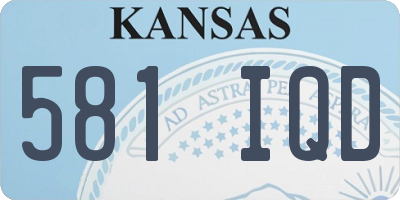 KS license plate 581IQD