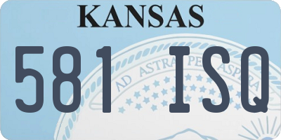 KS license plate 581ISQ