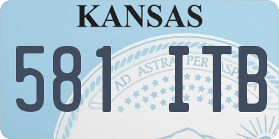 KS license plate 581ITB