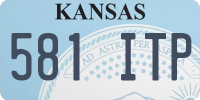 KS license plate 581ITP