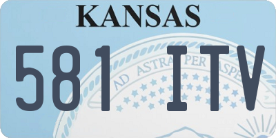 KS license plate 581ITV