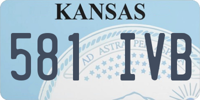 KS license plate 581IVB