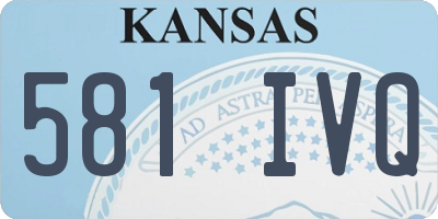 KS license plate 581IVQ