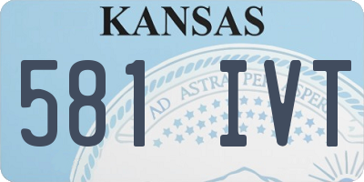 KS license plate 581IVT