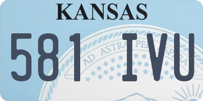 KS license plate 581IVU