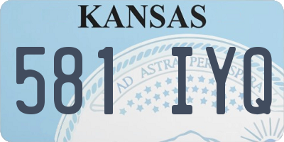 KS license plate 581IYQ