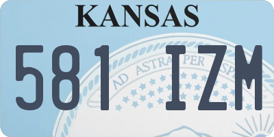 KS license plate 581IZM