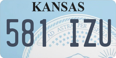 KS license plate 581IZU