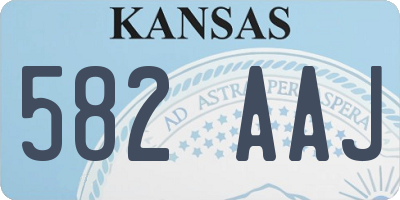 KS license plate 582AAJ