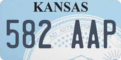 KS license plate 582AAP
