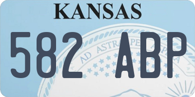 KS license plate 582ABP