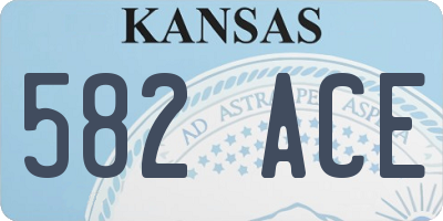 KS license plate 582ACE