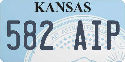 KS license plate 582AIP
