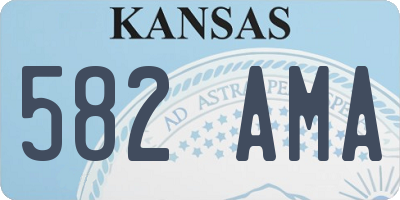 KS license plate 582AMA