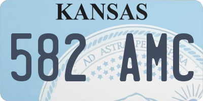KS license plate 582AMC