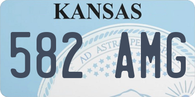 KS license plate 582AMG