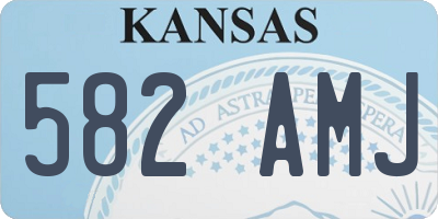KS license plate 582AMJ