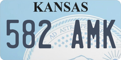 KS license plate 582AMK