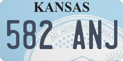 KS license plate 582ANJ