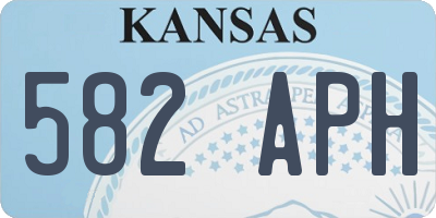 KS license plate 582APH
