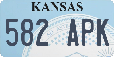KS license plate 582APK