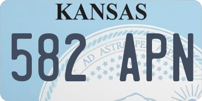 KS license plate 582APN
