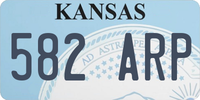 KS license plate 582ARP