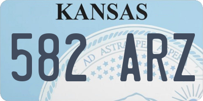 KS license plate 582ARZ