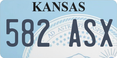 KS license plate 582ASX