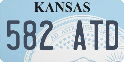 KS license plate 582ATD