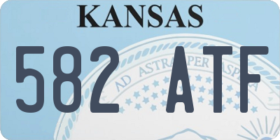 KS license plate 582ATF