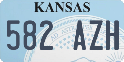 KS license plate 582AZH