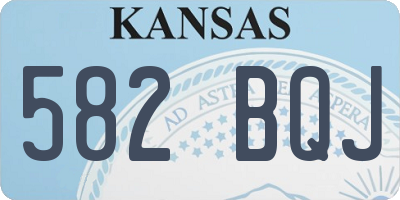 KS license plate 582BQJ