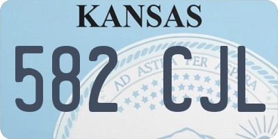 KS license plate 582CJL