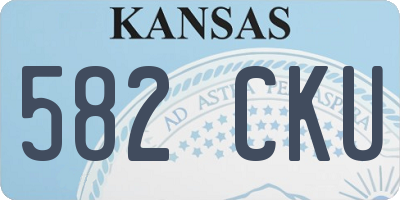 KS license plate 582CKU