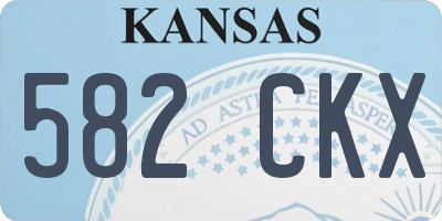 KS license plate 582CKX