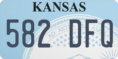 KS license plate 582DFQ
