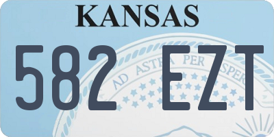 KS license plate 582EZT