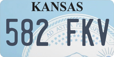 KS license plate 582FKV