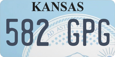 KS license plate 582GPG