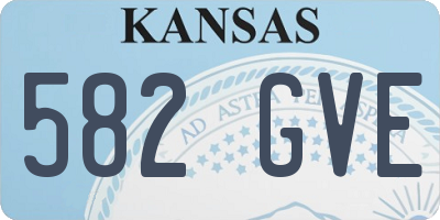 KS license plate 582GVE